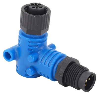 Image de Connecteur NMEA2000 à 90°, M12, 5 broches, IP67, résistant à l'eau, coudé à 90 degrés, pour réseaux Lowrance