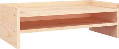 Image de vidaXL Support d'écran 50x24x16 cm pin massif