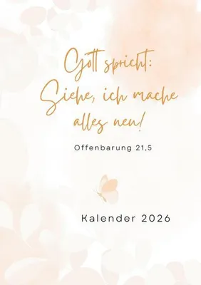 Produktbild von Gebetskalender 2026 A5 mit Gemeindenotizen, Wochen- & Monatsübersicht, Bibelvers