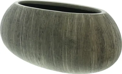 Produktbild von Pflanzschale "Woodgrey", Polyresin, 56 x 25 x 26 cm, Holzoptik, Grau, Innen- und Außenbereich
