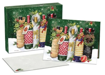 Weihnachtskarten-Set, 18 Stück, A5, mehrfarbig