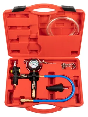 Immagine prodotto di Set-kit strumenti di riempimento e spurgo per impianto raffreddamento, utensili professionali, ricarica del liquido refrigerante Quatros