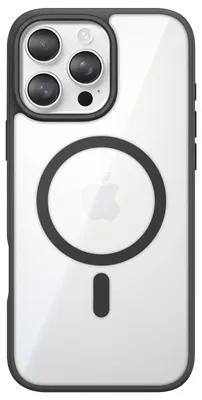 Immagine prodotto di Custodia MagSafe per iPhone 16 Pro, con bordo flessibile e protezione rialzata per la fotocamera, colore nero