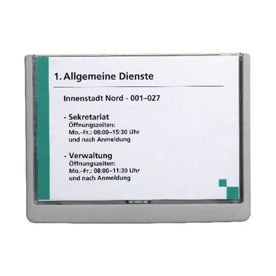 Obrázok produktu pre DURABLE Türschild ClckSignA5 210x148,5 Kleben/Schr. graphit