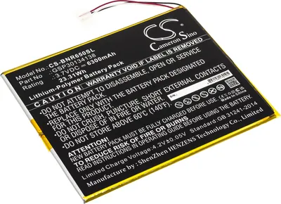 Produktbild von TECHTEK Akku Kompatibel mit [Barnes & Noble] BNTV650, Nook 10.1 Ersetzt GSP30134138