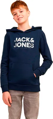 Obrázek produktu pro Mikina s kapucí Jack & Jones Embro Palm, modrá, 10 let, chlapci, modrá, 10 let