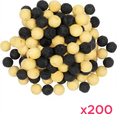 Produktbild von 200 Papierkügelchen Schwarz Gold - Einheitsgröße