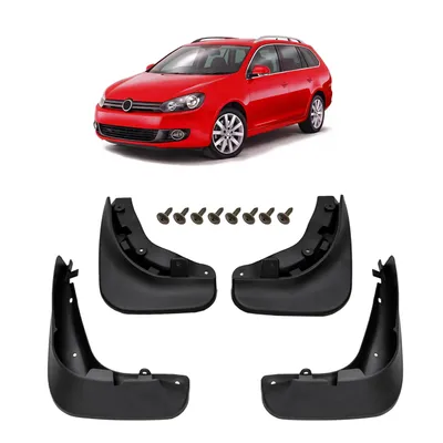 Produktbild von Schmutzfänger 4er-Set mit Befestigungssatz passend für VOLKSWAGEN GOLF 6 VI KOMBI 2008-2013
