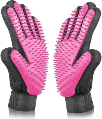 Image de Petit gant à brosses pour chiens et chats