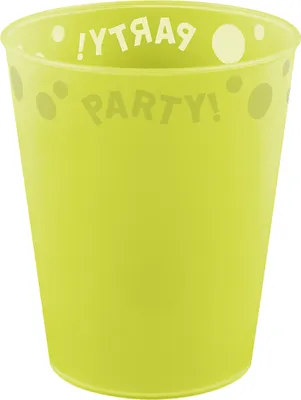 Produktbild von Mehrweg Becher 250 ml | 1 Stück Gelb fluoreszierend