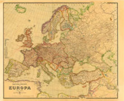 Obrázok produktu pre Historische Verkehrskarte von EUROPA 1942 [gerollt]