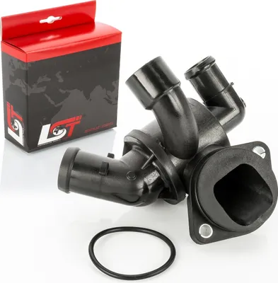 Produktbild von Thermostat Gehäuse Kühlmittel Flansch für VW CADDY 3 4 GOLF 6 JETTA PASSAT POLO