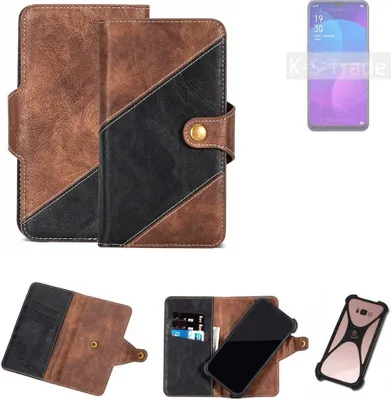 Produktbild von K-S-Trade Handyhülle Schutzhülle Bookstyle Case kompatibel mit Oppo F11 Klapphülle Cover Hülle Schutztasche 1x