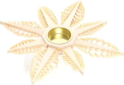 Produktbild von Kerzenhalter Spanstern mit Teelicht BxHxT=23x2,5x23cm NEU