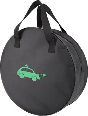 Immagine prodotto di Organizer portatile per cavi - Borsa resistente per accessori auto e cavi - Presa per bagagliaio e presa di ricarica - Spine di tipo 2 e di tipo 1