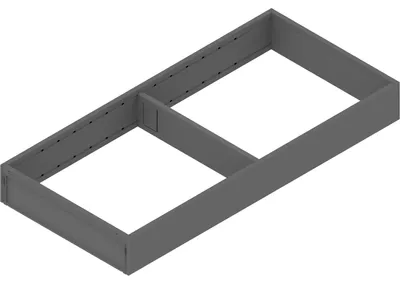 Produktbild von Blum Ambia-Line Schubkastenrahmen breit - 422x200x50mm, Stahl oriongrau matt