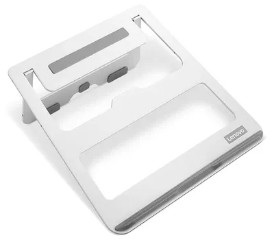 Produktbild von Lenovo GXF0X02618, Laptop-Ständer, Grau, Weiß, Aluminium, Gummi, 38,1 cm (15"), 0 - 95 mm, 18 - 18°