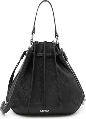Produktbild von L.CREDI Handtasche Umhängetasche Rahmi Hobo Bag Black schwarz
