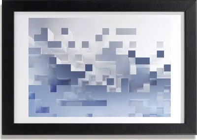 Produktbild von Bild 30x20 MDF-Rahmen, Wandkunst Abstraction Würfel