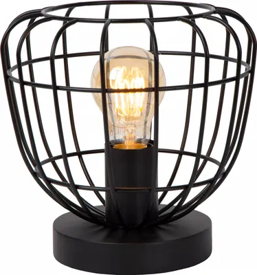 Zdjęcie produktu dla Lampa stołowa Filox czarna 1xE27x40W metal wym:21x20x20cm IP20 Lucide
