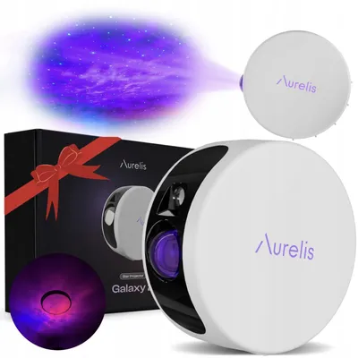 Produktbild von Aurelis Galaxy 2 3D Sternenprojektor - Led Aurora, Nebel, 180° Fernbedienung