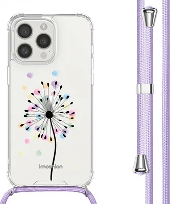 Zdjęcie produktu dla etui imoshion Design ze sznurkiem do Apple iPhone 15 Pro - Sandstone Dandelion