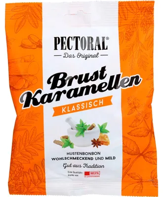 Immagine prodotto di Caramelle al seno classiche PECTORAL, 75 g di caramelle