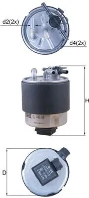 Immagine prodotto di Filtro carburante KNECHT KL 440/44