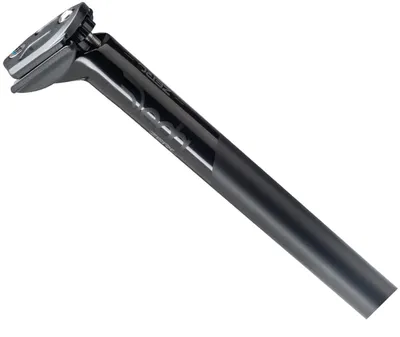 Obrázok produktu pre Držiak sedla Deda Sattelstütze Zero2, priemer 31,6 mm, dĺžka 350 mm, čierna farba, leštený povrch.