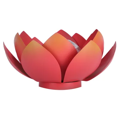 Image de Lampe Lotus,Lampe solaire de jardin,Eclairage de décoration,Lampe fleur LED,Décoration intérieure,Lampe Lotus LED