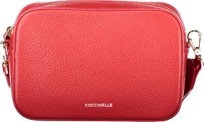 Image de Élégant sac à main rouge pour femme avec bandoulière réglable et fermeture à glissière