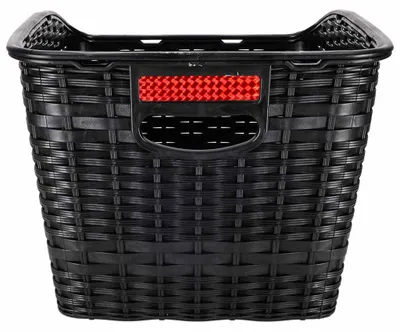 Obrázek produktu pro KIK KX2868 Košík na kolo na zadní nosič s odrazkou, 18 L, černý
