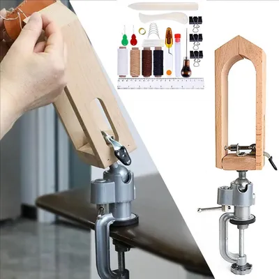 Produktbild von Solidchoice – Holz-Nähclips für Lederarbeiten, Set mit 29 Stück