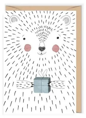 Image de Carte d'anniversaire « Ours polaire » - Cudowianki