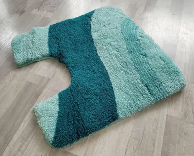 Produktbild von Kleine Wolke London WC-Vorleger mit Ausschnitt 55x55 cm Salbeigrün Türkis