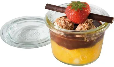 Produktbild von APS 82310 Gourmetgläser mit Deckel, 12er-Set, Mini-Sturz-Form, Ø 6 cm, Höhe 5,5 cm, je 80 ml,  Germany