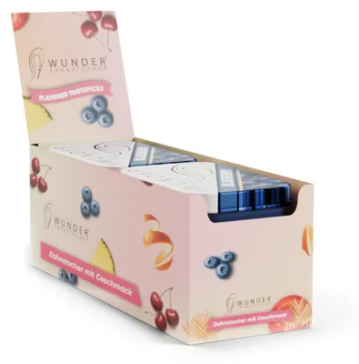 Produktbild von Wunder Zahnstocher Display 6er Pack Blaubeere DS