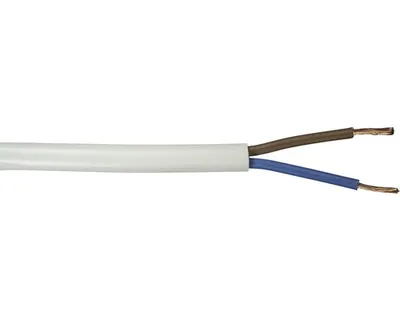 Produktbild von Schlauchleitung H03VV-F 2 x 0,75 - 10 Meter, weiß