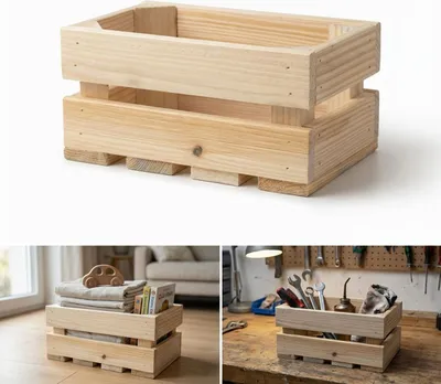 Zdjęcie produktu dla SKRZYNKA DREWNIANA sosnowa 26x16x13 cm na prezenty dekoracje przechowywanie