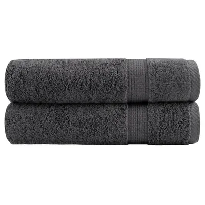 Produktbild von Premium Badetücher SOLUND 2 Stk. Anthrazit 100x150 cm 600 g/m²