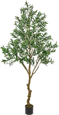 Obrázok produktu pre Umelý olivovník 210cm veľký dekoratívny umelý kvetináč