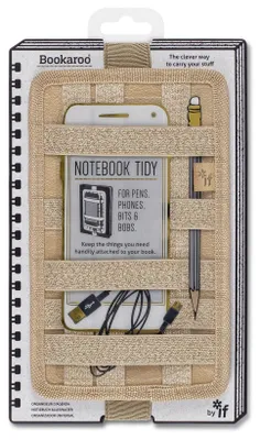 Imagen del producto de Organizador de notas dorado, cuaderno Bookaroo, ordenado