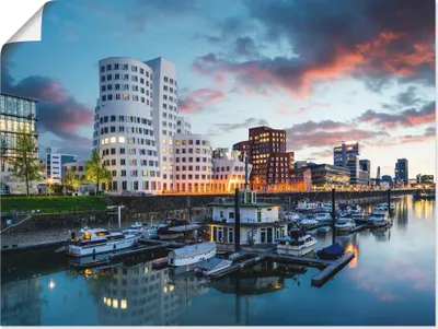 Produktbild von ARTland Poster Düsseldorf Medienhafen Größe: 60x45 cm