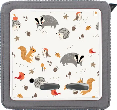 Produktbild von Schutzfolie kompatibel mit Toniebox 1 passgenaue Folie mit Motiv matt Zubehör selbstklebendes Schutzcover Kratzschutz für Musikbox Y031-28 Tiere des Waldes