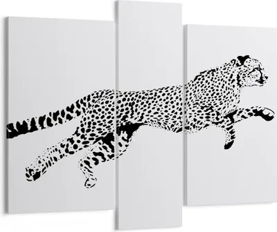Produktbild von Bild auf Leinwand - Leinwandbild - Gepard Tier Dots - 95x80cm - Wand Bild - Wanddeko - Wandbilder - Leinwanddruck - Bilder - Kunstdruck - Wanddekoration - Leinwand bilder - Wandkunst - CB95x80-3128