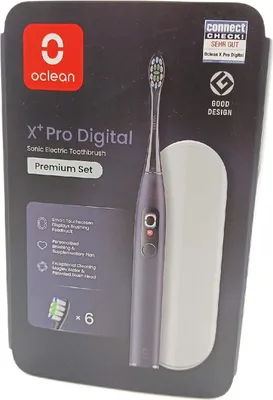 Zdjęcie produktu dla Oclean X Plus Pro, Dorosły, Soniczna szczoteczka do zębów, 84000 ruchów na minutę, Niebieski, Niebieski, Owalny