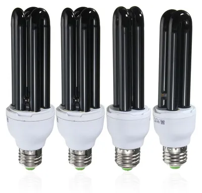 Produktbild von E27 220V gerades Rohr Schwarzlichtlampe UV-Falle UV-Härtungslampe Insektenfalle Glasmaterial, UV Härtung & Insektenfang