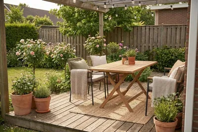 Produktbild von Klapptisch aus Teakholz | 120x70x75 cm