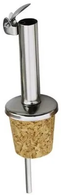 Productafbeelding van Go Go Gadget – Schenker – Roestvrij staal – Kurk – Stofvrij – Dispenser – 8 mm – Zilver – 3 stuks