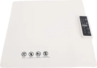 Obrázek produktu pro Elektrický ohřívací tác na kolečkách s celoplošným ohřevem a 5 nastaveními teploty 1H 2H 4H Časovač Silikonový ohřívač potravin pro večírky Každodenní použití Zástrčka EU 220V Bílá